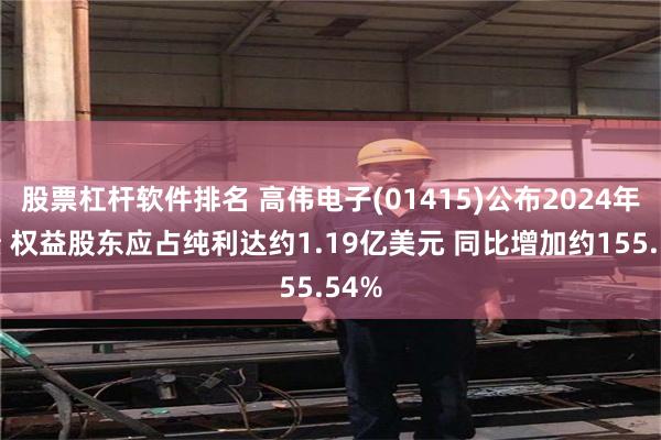 股票杠杆软件排名 高伟电子(01415)公布2024年业绩 权益股东应占纯利达约1.19亿美元 同比增加约155.54%
