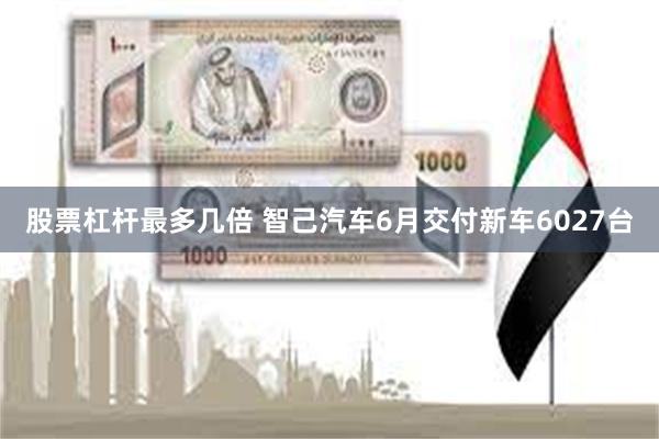 股票杠杆最多几倍 智己汽车6月交付新车6027台